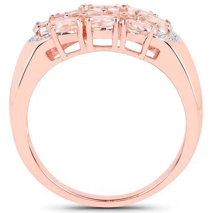 1.50 Carat Genuine Morganite .925 Sterling Silver Ring by Bids.com