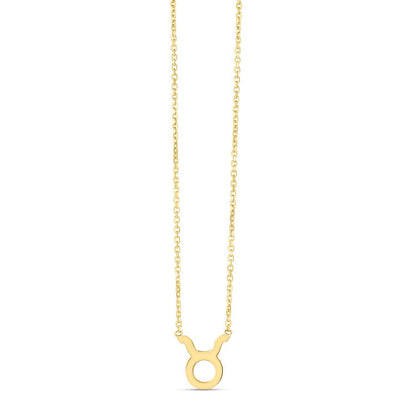 14K Yellow Gold Taurus Necklace by Bids.com