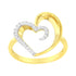 14KT Yellow Gold 1/10 ctw. Diamond Heart Shape Ring (K-L, I1-I2) - Size 7 by Bids.com