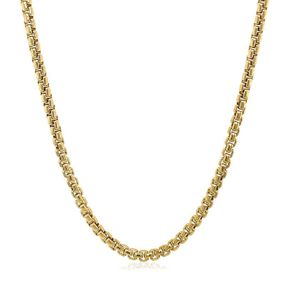 14k Yellow Gold Solid Round Box Chain 2.5 mm by Bids.com