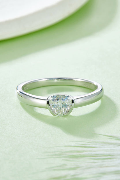 Brilliant Round Cut Sparkala™ Platinum Over Pure Sterling Silver Solitaire Ring by Sparkala