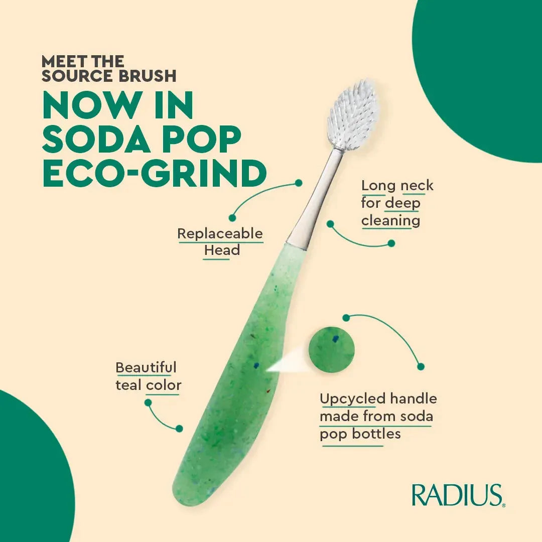 Radius Source Brush Soft Replaceable Head Toothbrush (Assorted Colors) by Pasteur Pharmacy