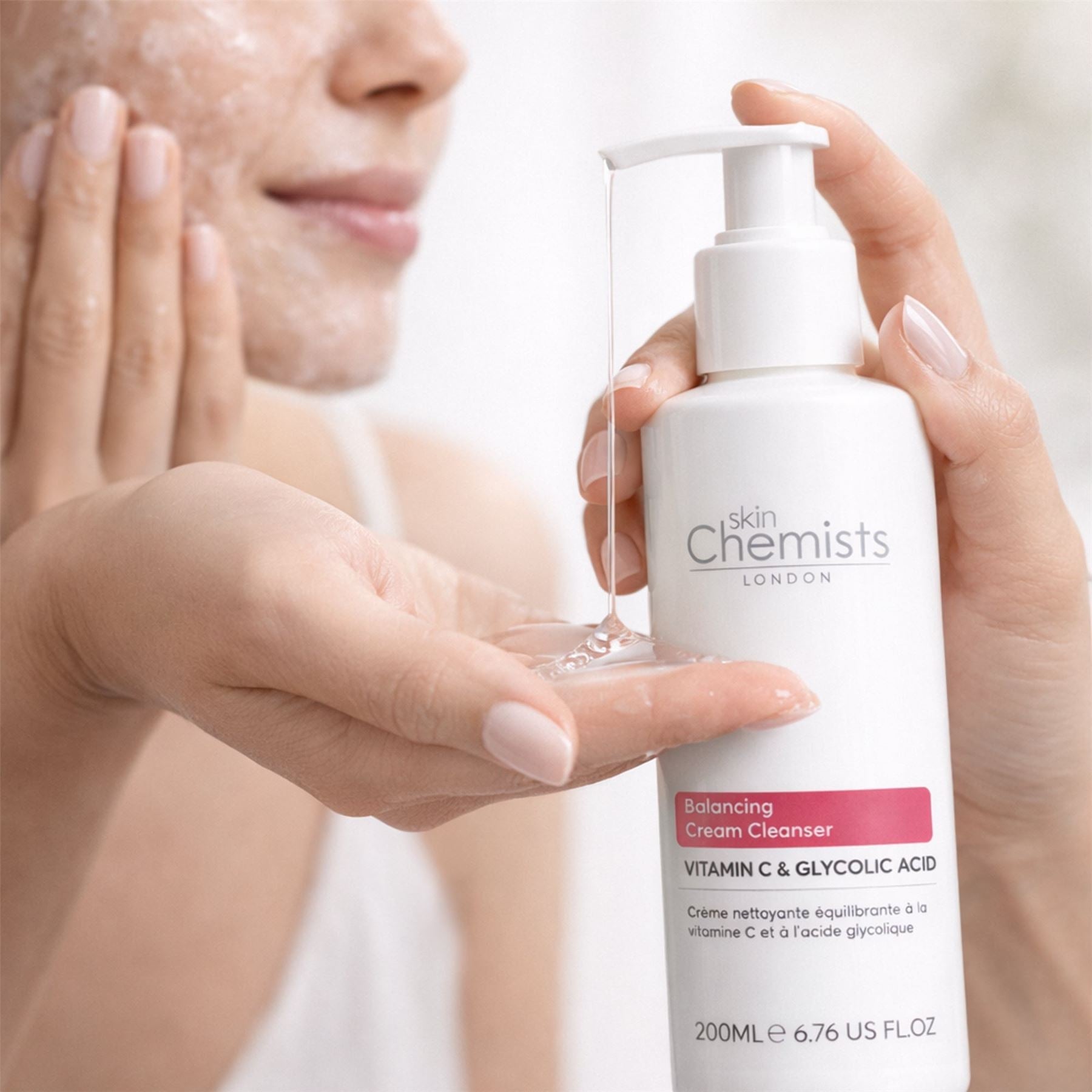 Balancing Vitamin C &amp; Glycolic Acid Cream Cleanser 200ml by skinChemists US