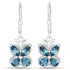 2.32 Carat Genuine London Blue Topaz .925 Sterling Silver Earrings by Bids.com