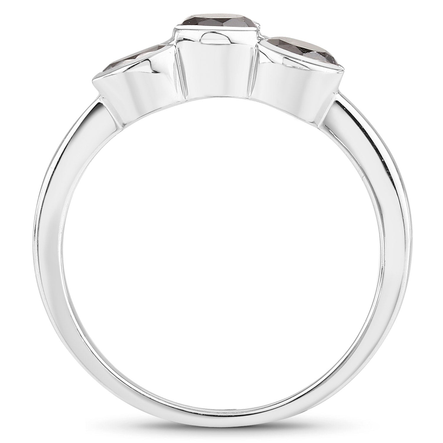 1.22 Carat Genuine Black Diamond .925 Sterling Silver Ring by Bids.com