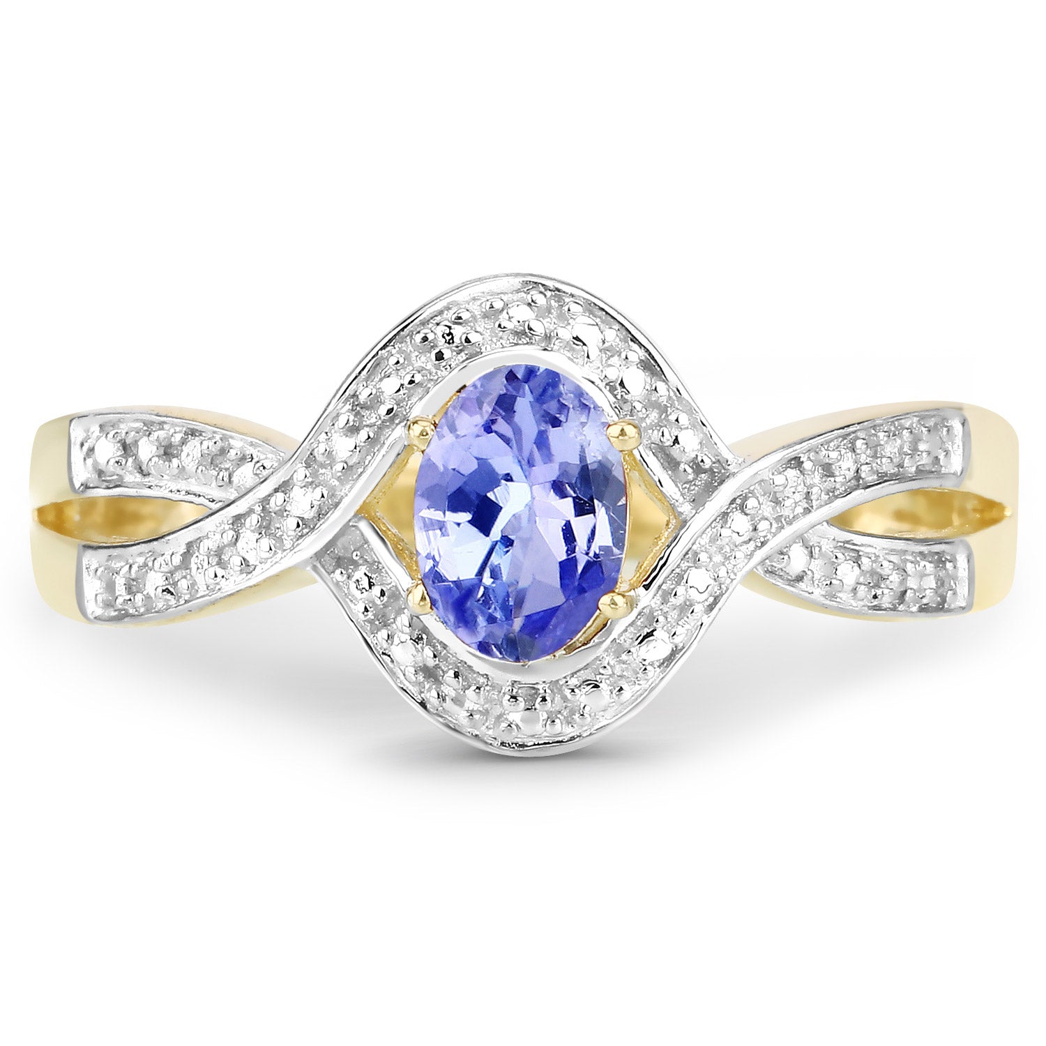 0.75 Carat Genuine Tanzanite .925 Sterling Silver Ring by Bids.com
