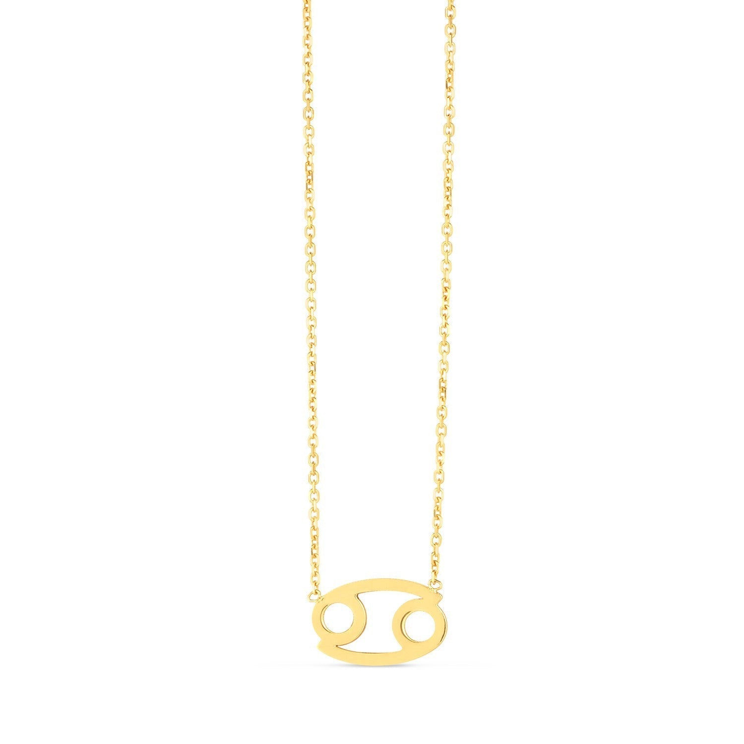14K Yellow Gold Cancer Necklace  DestGlow