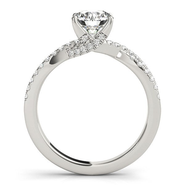 14k White Gold Fancy Prong Split Shank Diamond Engagement Ring (1 1/4 cttw) by Bids.com