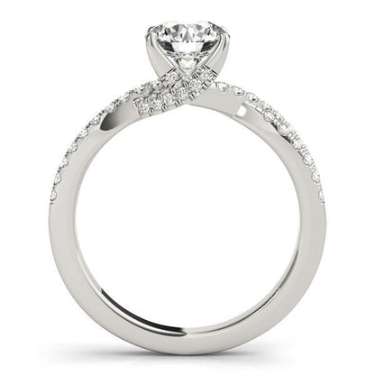 14k White Gold Fancy Prong Split Shank Diamond Engagement Ring (1 1/4 cttw) by Bids.com