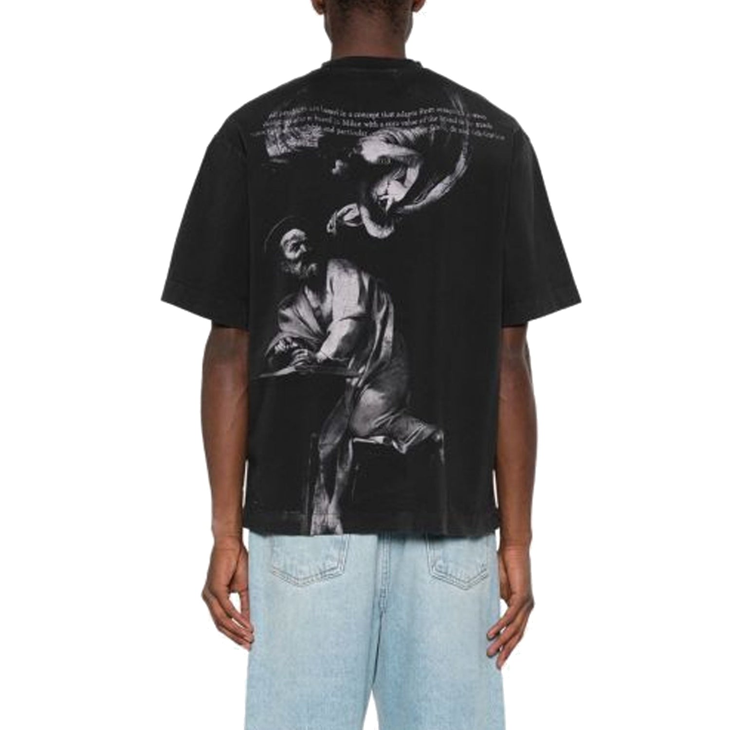Off White S.Matthew Skate Logo-Print T-Shirt Men by Luosophy