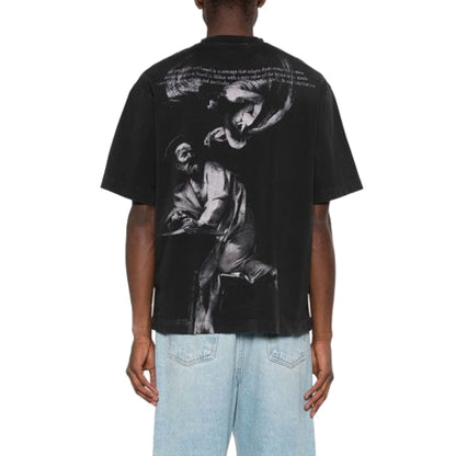Off White S.Matthew Skate Logo-Print T-Shirt Men by Luosophy