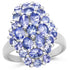 2.79 Carat Genuine Tanzanite .925 Sterling Silver Ring  DestGlow