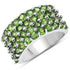 3.08 Carat Genuine Chrome Diopside .925 Sterling Silver Ring  DestGlow