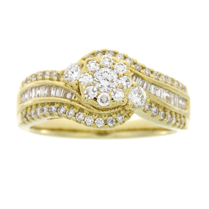 Genuine 1.00ct Diamond Eng Only 14KT Yellow Gold by Bids.com
