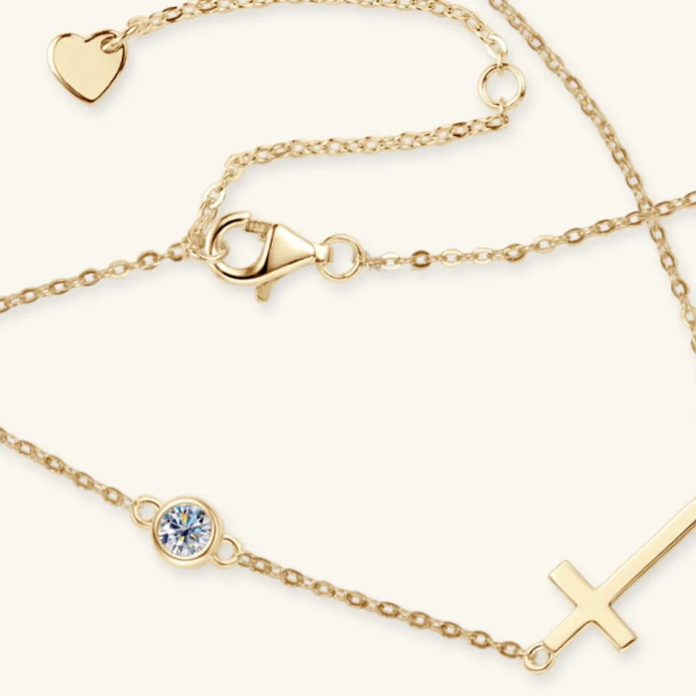 Cross 925 Sterling Silver Sparkala™ Necklace by Sparkala