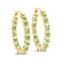5.10 Carat Genuine Peridot .925 Sterling Silver Earrings  DestGlow