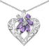 1.12 Carat Genuine Amethyst .925 Sterling Silver Pendant  DestGlow