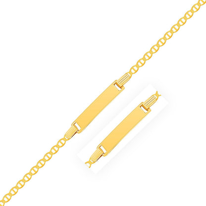 14k Yellow Gold Mariner Style Link Children&