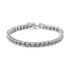 .925 Sterling Silver 2.0 Cttw Diamond 7" Round Miracle Plate Link Bracelet (I-J Color, I2-I3 Clarity) by Bids.com