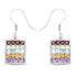 4.32 Carat Genuine Multi Stones .925 Sterling Silver Earrings by Bids.com