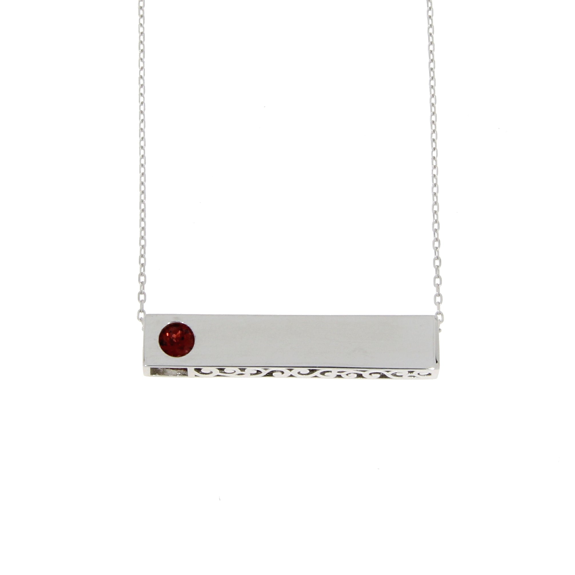 Genuine Garnet Fashion Pendants Sterling Silver by Bids.com