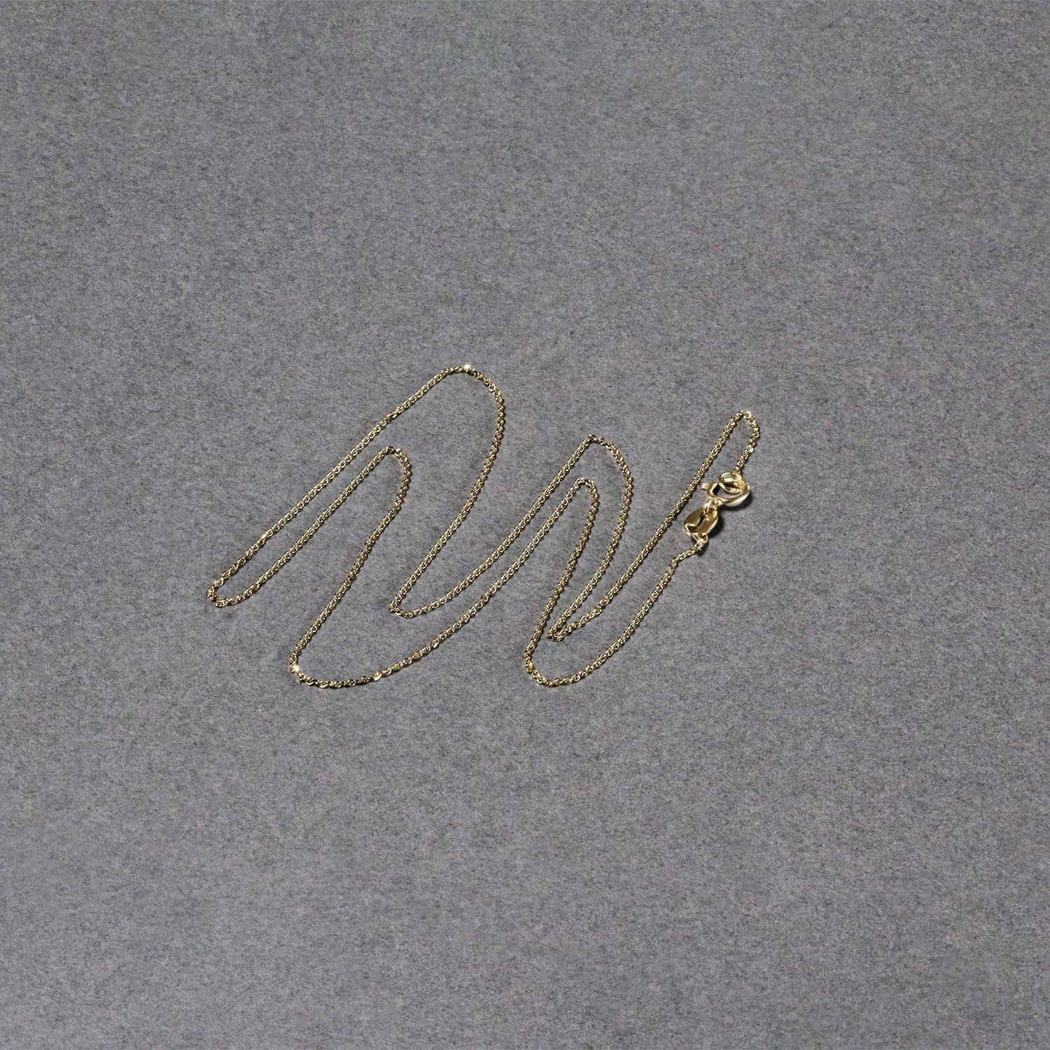 14k Yellow Gold Diamond Cut Cable Link Chain 0.7mm by Bids.com