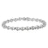 Sterling Silver Diamond Cluster Link Bracelet (1 cttw, I-J Color, I2-I3 Clarity) by Bids.com
