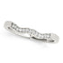 14k White Gold Wavy Style Diamond Wedding Ring (1/15 cttw) by Bids.com