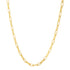 14k Yellow Gold Diamante Paperclip Chain Necklace (4.00 mm) by Bids.com