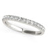 14k White Gold Pave Set Style Diamond Wedding Band (1/4 cttw) by Bids.com