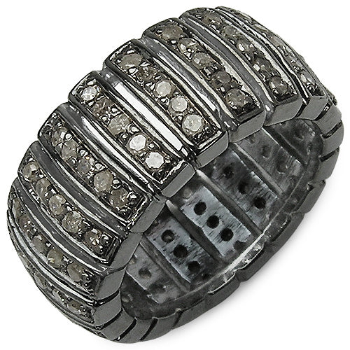 1.25 Carat Genuine TLB Diamond .925 Sterling Silver Ring by Bids.com