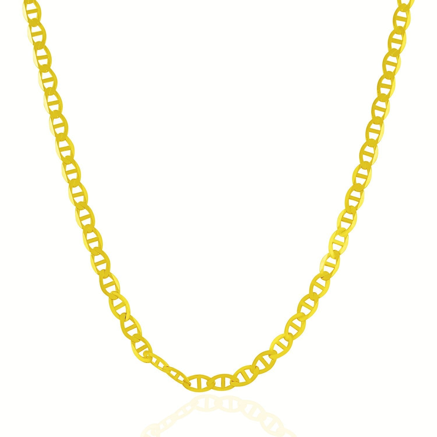 4.5mm 10k Yellow Gold Mariner Link Chain by Bids.com