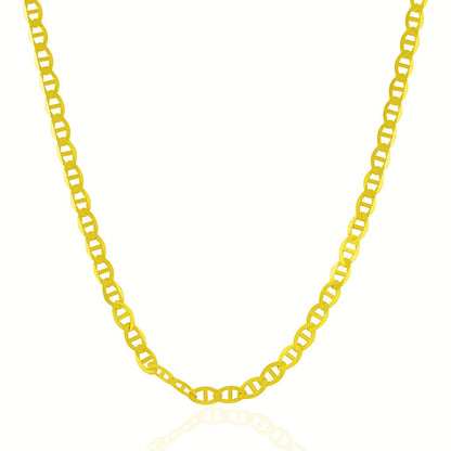 4.5mm 10k Yellow Gold Mariner Link Chain by Bids.com
