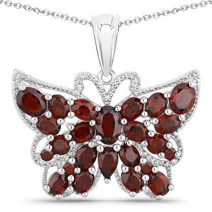 4.90 Carat Genuine Garnet .925 Sterling Silver Pendant by Bids.com