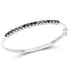 2.50 Carat Genuine Black Diamond .925 Sterling Silver Bangle by Bids.com