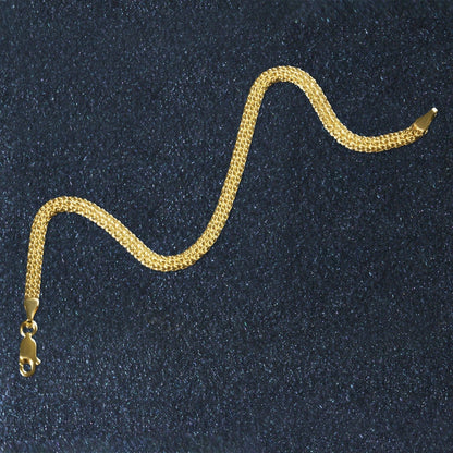14k Yellow Gold Bismark Bracelet (3.50 mm)  DestGlow