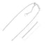 Sterling Silver 1.5mm Adjustable Rope Chain by Bids.com