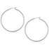14k White Gold Polished Hoop Earrings (50 mm) by Bids.com