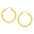 14k Yellow Gold Polished Hoop Earrings (40 mm) by Bids.com
