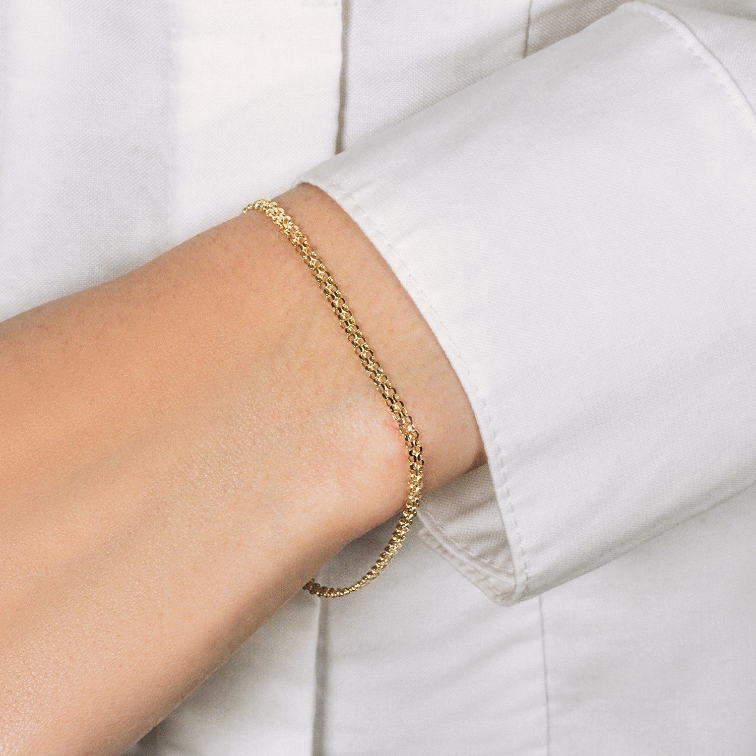 14k Yellow Gold Bismark Bracelet (2.50 mm)  DestGlow