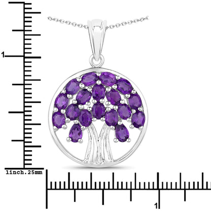 2.94 Carat Genuine Amethyst .925 Sterling Silver Pendant by Bids.com
