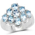 3.24 Carat Genuine Blue Topaz .925 Sterling Silver Ring by Bids.com