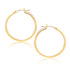 10k Yellow Gold Polished Hoop Earrings (25 mm)  DestGlow