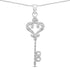 0.10 Carat Genuine White Diamond .925 Sterling Silver Pendant  DestGlow