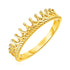 14k Yellow Gold Crown Motif Ring by Bids.com