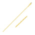 14k Yellow Gold Diamond-Cut Bead Chain 1.0mm by Bids.com