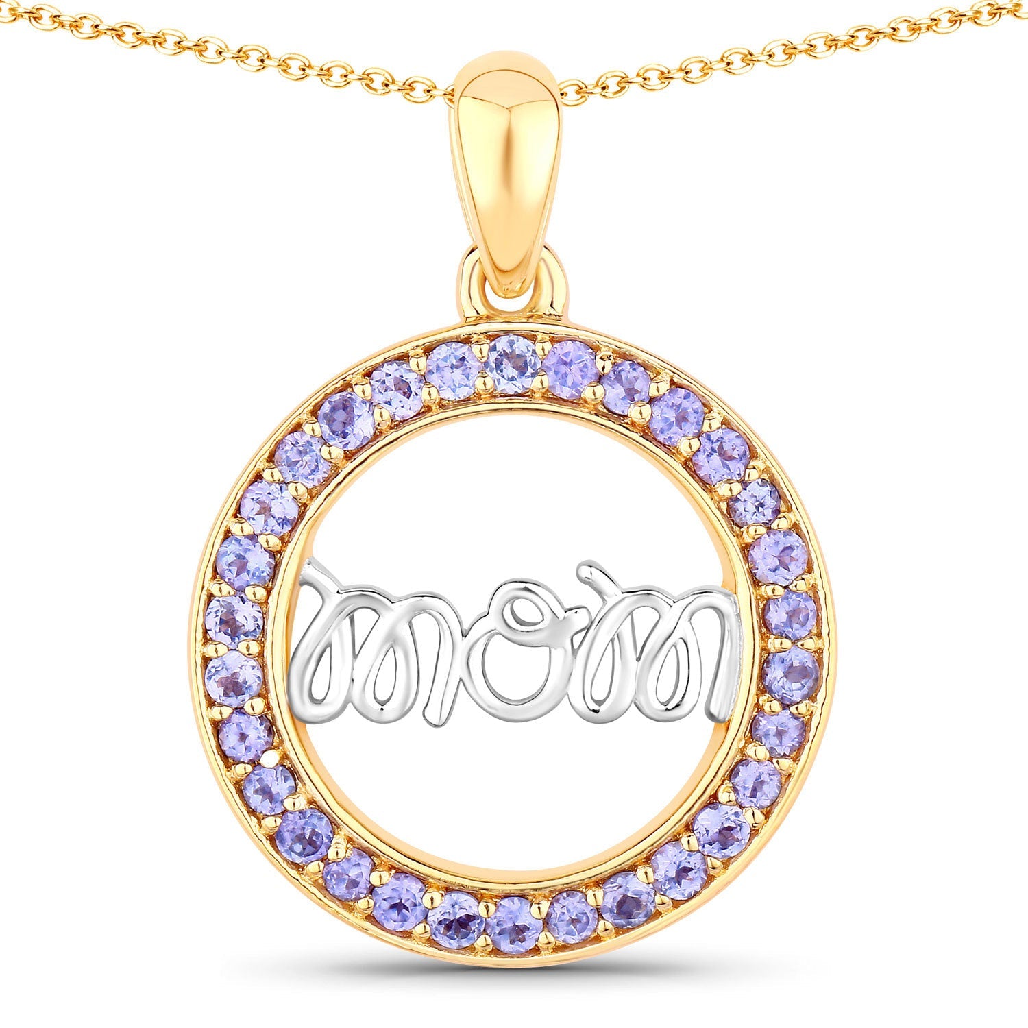 0.64 Carat Genuine Tanzanite .925 Sterling Silver Pendant by Bids.com