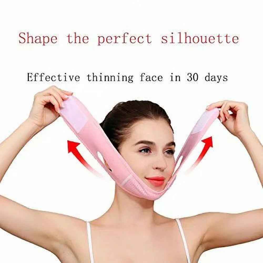 Reusable V Line Mask,V Shaped Face Mask for Sagging,Refined Jawline Support Strap,Adjustable Facial Slimming Strap,Chin up &amp; Face Lifting Belt