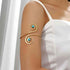 Joban Fashion Sky Blue Alloy Fancy Spiral Cuff Armlet