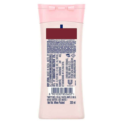 Vaseline Healthy Bright Complete 10 Anti Ageing Body Lotion, 10 in 1 Body Lotion With Vitamin B3, AHA, Pro-Retinol